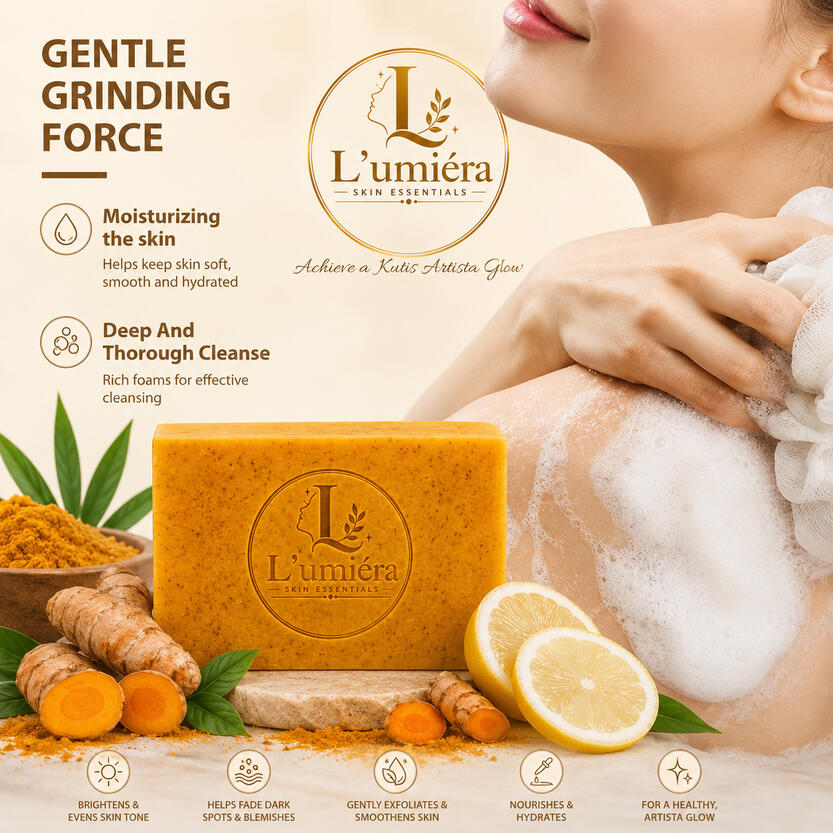 HANDMADE TURMERIC ESSENTIAL OIL SOAP